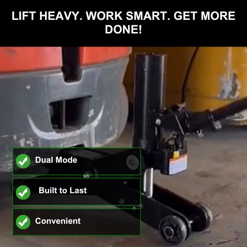 Dual Position Forklift Hydraulic Floor Jack