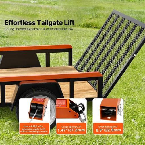 Effortless Trailer Tailgate Lift Assist System