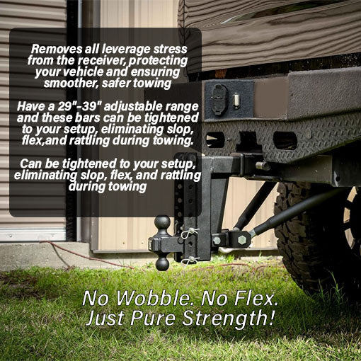 Frame-Mounted Hitch Stabilizer Draw Bars