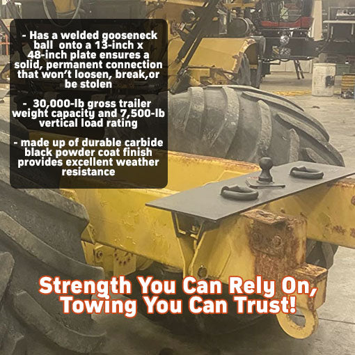 Over-Bed Flat Plate Gooseneck Hitch