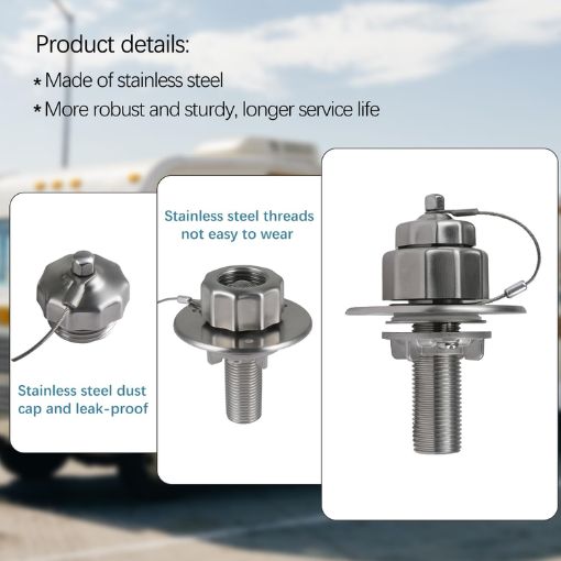 RV City Water Inlet with 90-Degree Elbow