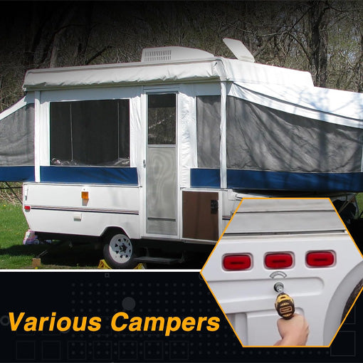 Scissor Jack Slotted Drill Adapter with Long & Short Bits