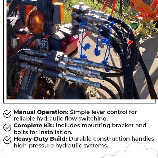 Tractor Remote 6-Port Hydraulic Diverter Valve