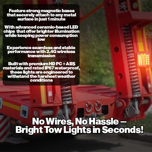 Wireless Magnetic Trailer Lights for Towing
