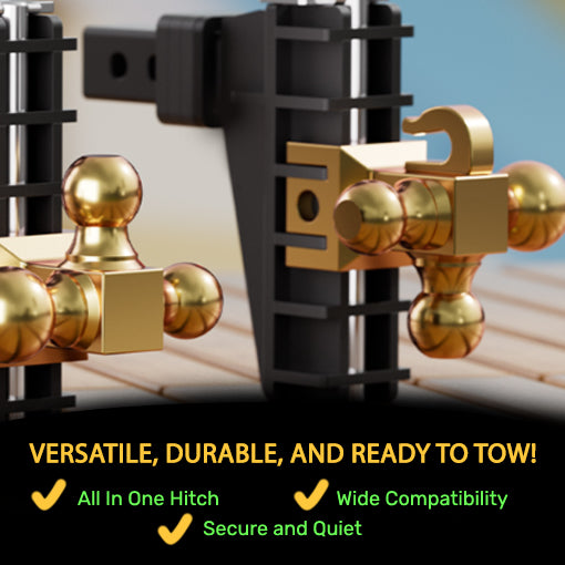 Adjustable Tri-Ball Trailer Hitch