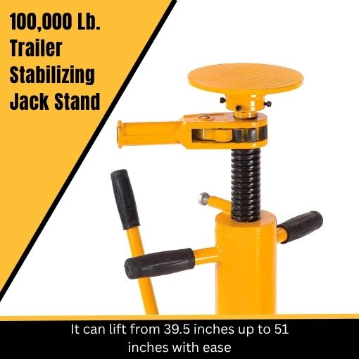 100,000 Lb. Trailer Stabilizing Jack Stand