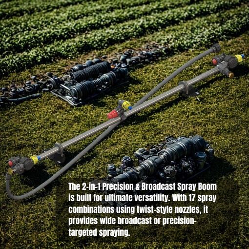 2-in-1 Precision & Broadcast Spray Boom