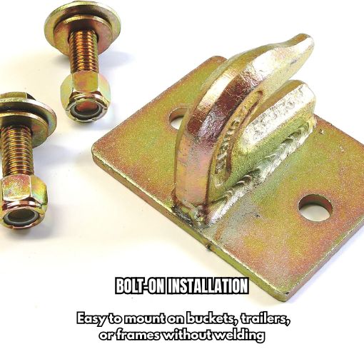 3/8in Bolt On Grab Hook Mount with Clevis Mount