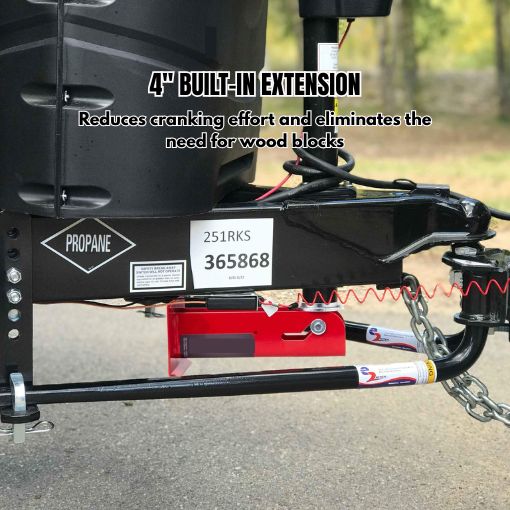 4-Inch Trailer Tongue Automatic Fold-Up Jack Foot Plate