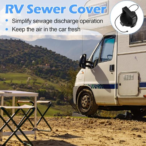 4-Pack 3'' RV Sewer Valve Cap with Handle