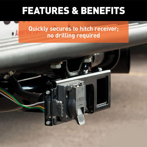 Easy-Mount Trailer Wiring Connector Mounting Bracket