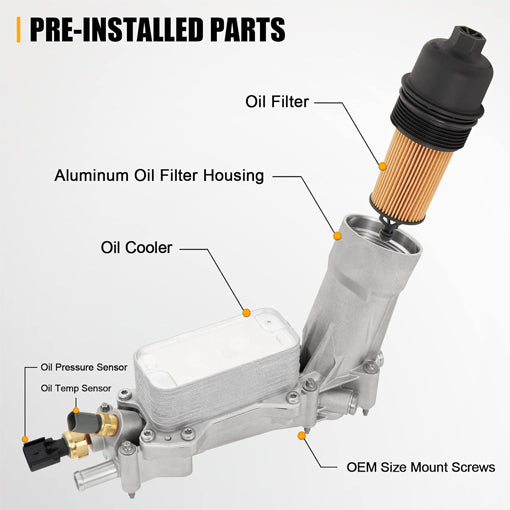 Aluminum Engine Oil Filter Housing