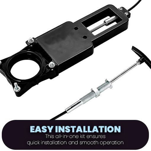 RV Waste Valve with Flexible Cable Extension Kit