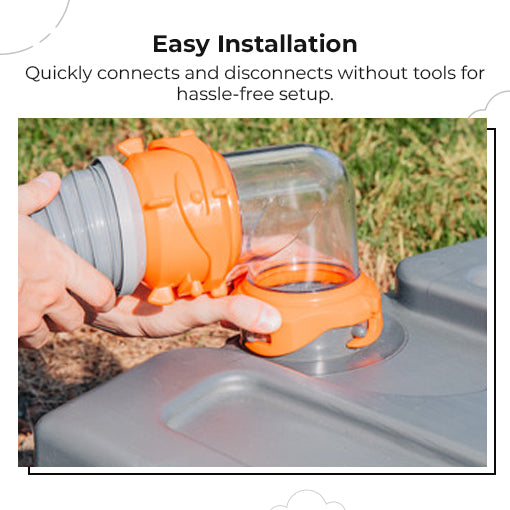 90-Degree RV Tote Tank Adapter