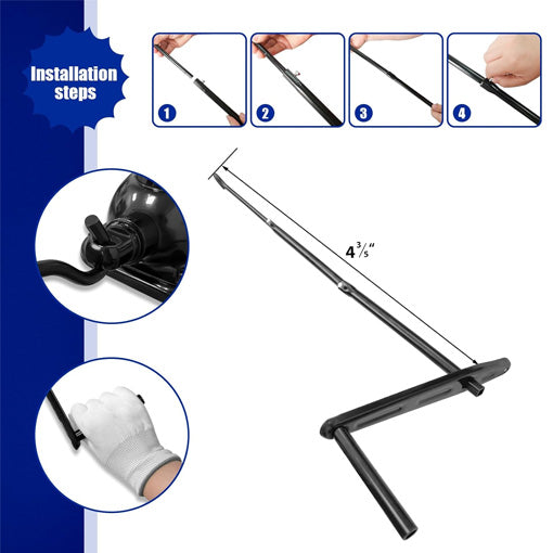 2-Ton Spiral Car Jack with Telescoping Handle