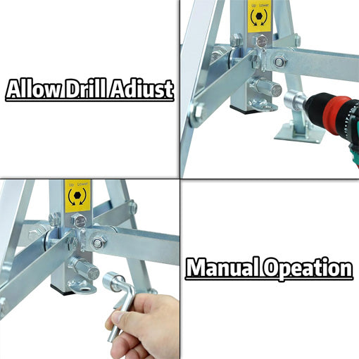 5th-Wheel RV King Pin Quadripod Stabilizer
