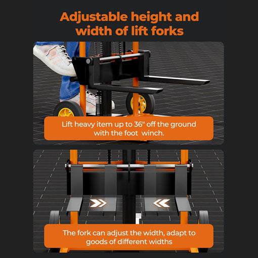 Hydraulic Material Lift Winch Stacker