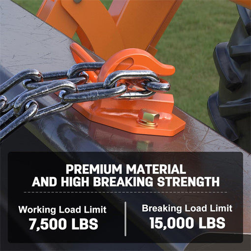 Tractor Bucket Hooks with Tie Down Ring