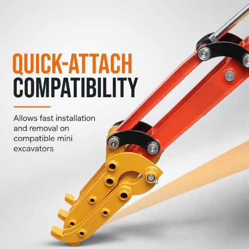 26" Mini Excavator Arm Extension Kit