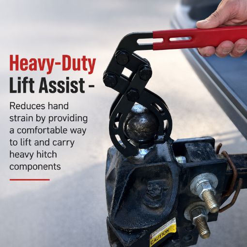 Self-Adjusting Hitch Lift Tool
