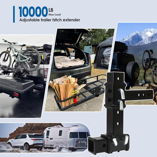 2-in-1 Drop/Rise Trailer Hitch Adapter