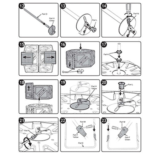 Dual Chamber Compost Tumbler