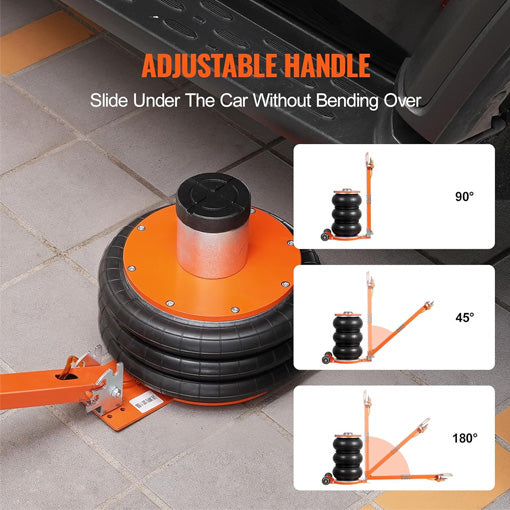 5-Ton Triple Bag Air Jack with Adjustable Long Handle