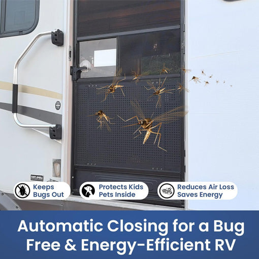 RV Automatic Screen Door Closer