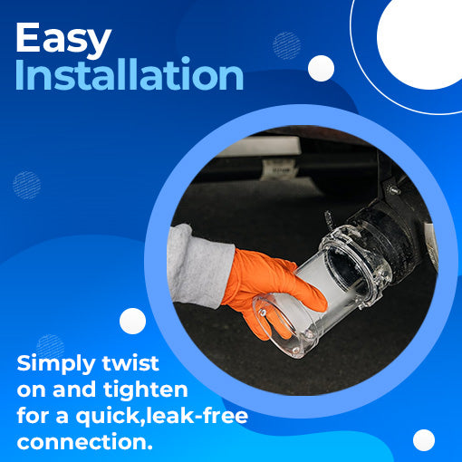 Clear RV Sewage Hose Adapter