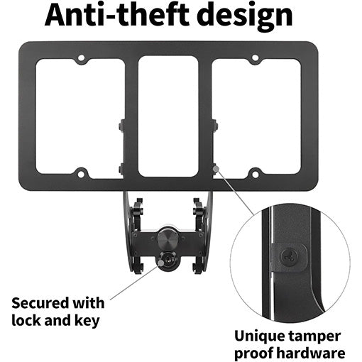 Lockable License Plate Holder