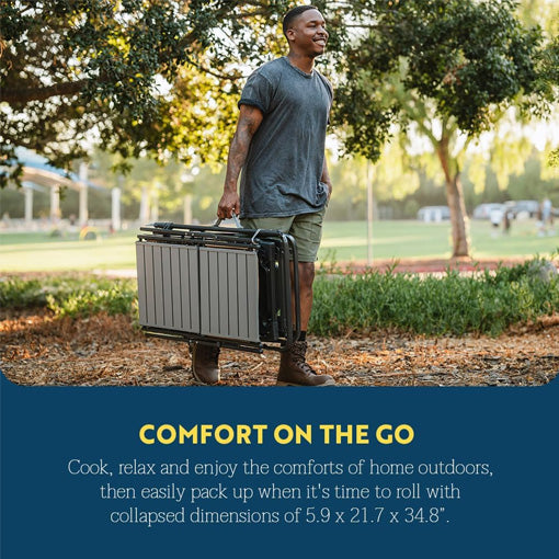 Portable Folding Kitchen Table with Soft Shell Sink