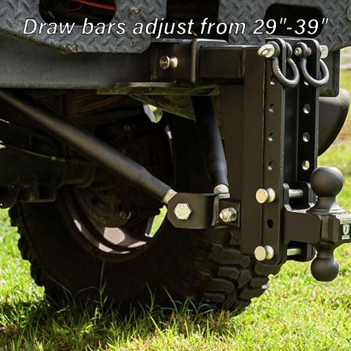 Frame-Mounted Hitch Stabilizer Draw Bars