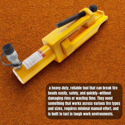 Giant Hydraulic Tire Bead Breaker