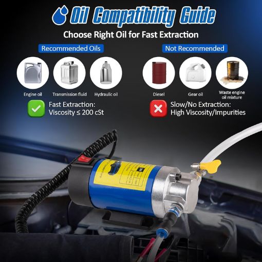 Lawn Mower Electric Oil Extractor Pump