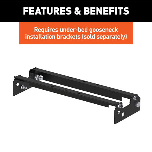 Over-Bed Flat Plate Gooseneck Hitch