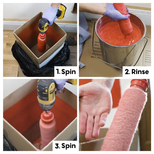 Paint Brush and Roller Cleaner Drill Adapter