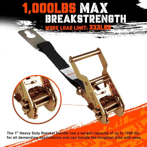 Ratcheting Center Ridge Strap Kit