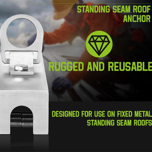 Standing Seam Roof Anchor Clamp