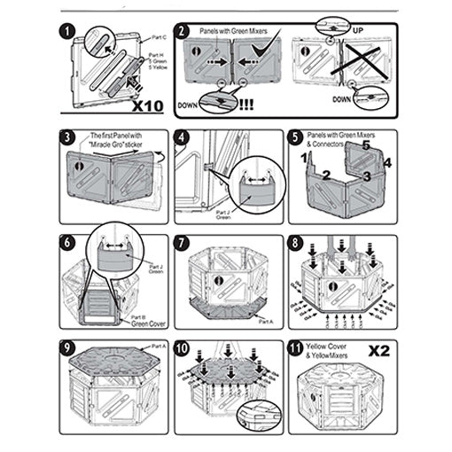 Dual Chamber Compost Tumbler