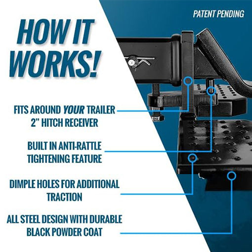 Hitch Step Fits Around 2" Trailer Hitch
