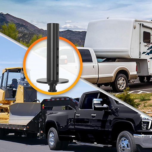 5th Wheel to Gooseneck Hitch Adapter with 4" Round Tube