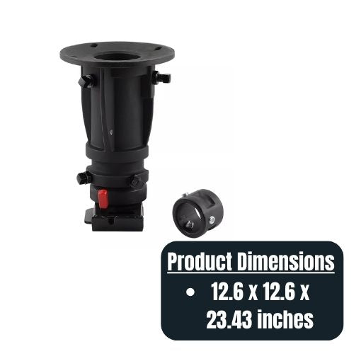 12" to 16" Fifth Wheel to Gooseneck Cushioned Trailer Hitch Adapter