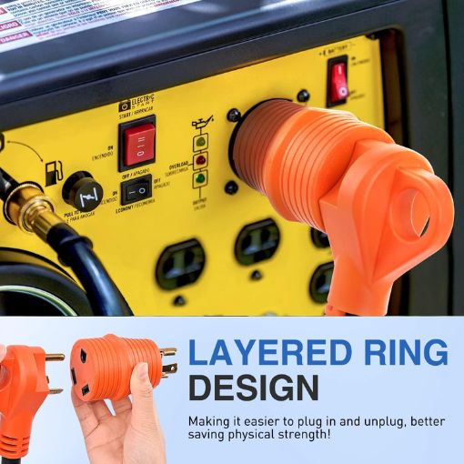 30A Heavy-Duty RV Power Adapter (Locking to Standard Plug)
