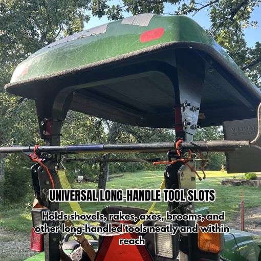 Bolt-on Heavy Duty Tractor ROPS Long-Handle Tool Holder