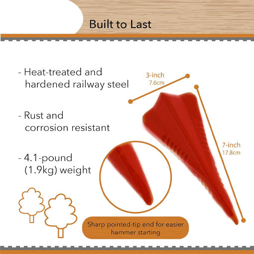 Diamond Log Splitting Wedge