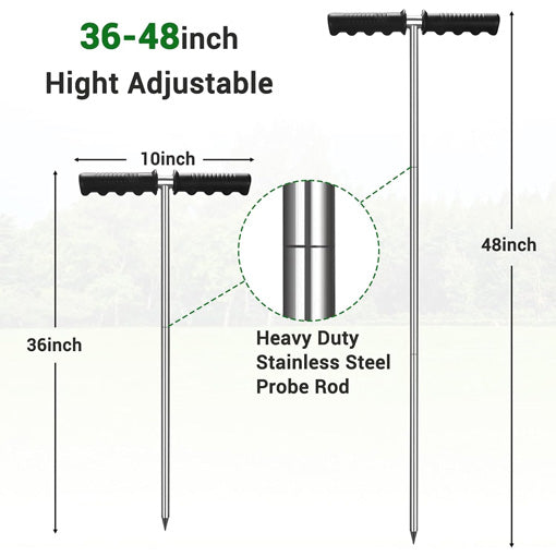4FT Septic Tank Soil Probe Rod