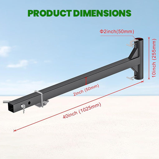 Heavy-Duty Hitch Mount Umbrella Holder