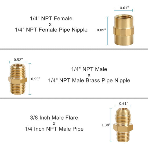 RV Propane Quick Connect Fittings