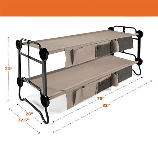 Convertible 2-Person Bench and Double Camping Cot