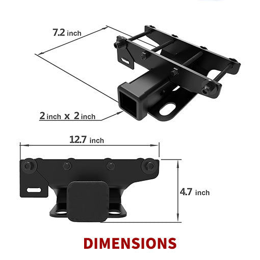 2" JL Rear Trailer Hitch Receiver